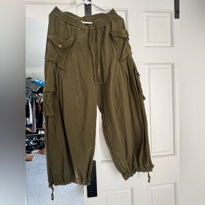 Olive Green Free People Cargo Pants
